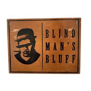 Blindmans Bluff 20 Toro Empty Wooden Cigar Box Storage Decorative Collectible